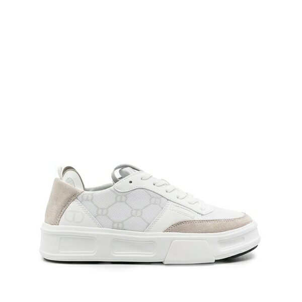 ツイン書き割り レディース スニーカー シューズ Fessura panelled sneakers White