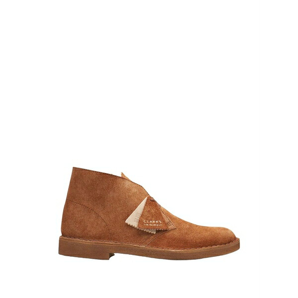 クラークス メンズ ブーツ シューズ Originals desert hairy-suede boots Brown