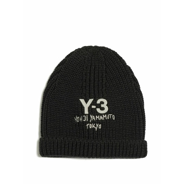 ワイスロバート・エドワード・リー メンズ 鳥打ち帽 付属物 Logo-appliqu￡ beanie Black