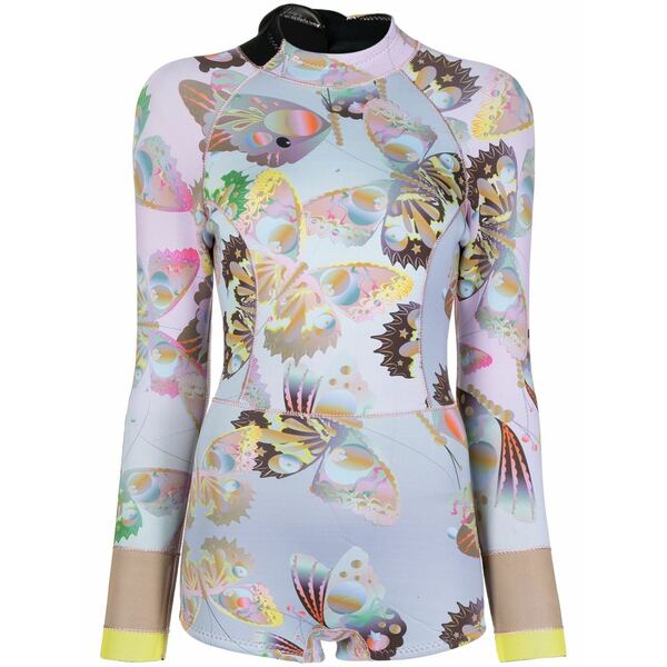シンシアローレイ レディース 衣装 トップス Sunset butterfly long-sleeve wetsuit Purple