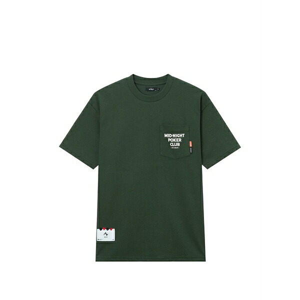 イズエ メンズ ティーシャツ トップス Pocket t-shirt Green