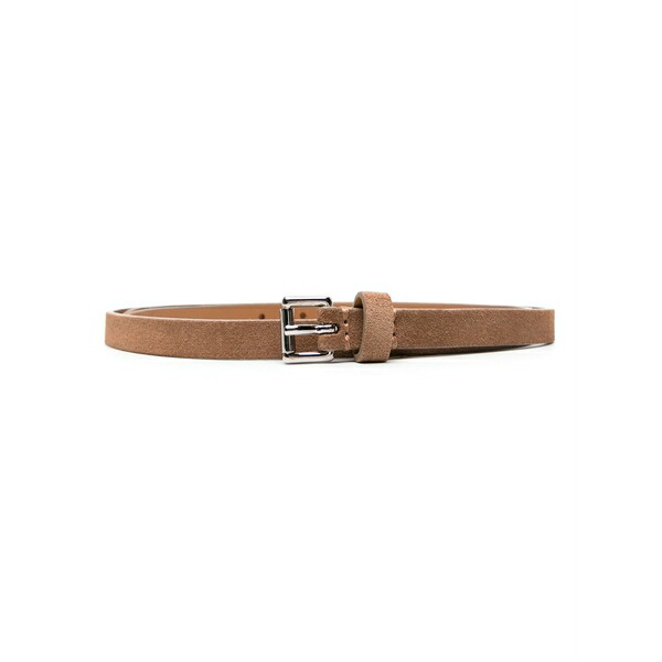 ディーフォーポイントゼロ メンズ 胴締め 佩び物 Double-strap leather belt Brown