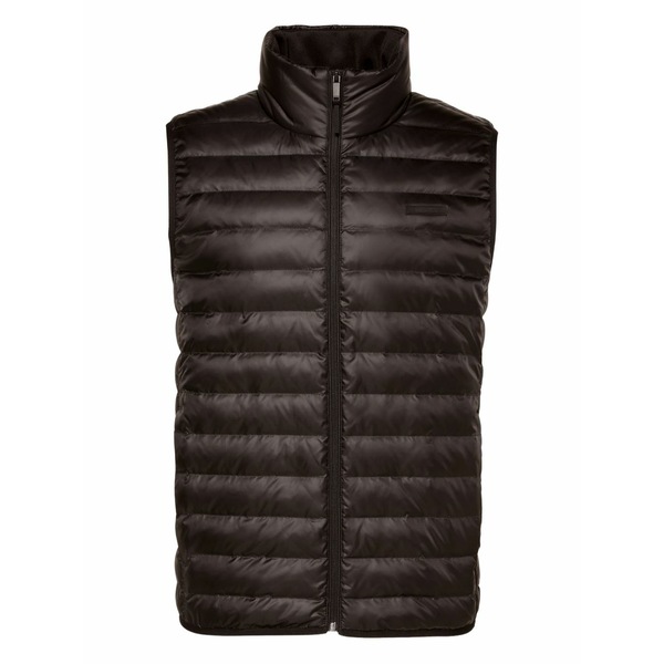 カルバンクライン メンズ 上衣＆上衣 アウター Zip quilted gilet Black
