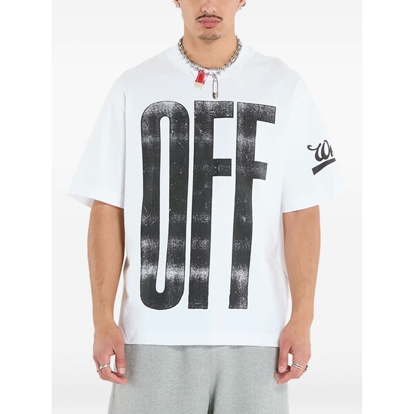 象牙色 メンズ プルオーバー トップス Big off diag skate t-shirt White