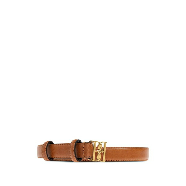 バイマレンバーガー レディース 三尺帯 付属物 Logo-buckle leather belt Brown
