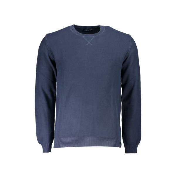 北の方大売り出し メンズ 編み物\u0026プルオーバー アウター Long-sleeve crew neck sweater Blue