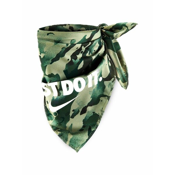 ナイキ メンズ マフラー・ストール・スカーフ アクセサリー Printed-spiral bandana scarf Green|asty