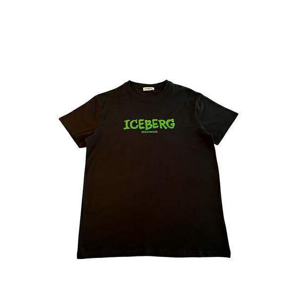 アイスバーグレタス メンズ ティーシャツ トップス Logo-print t-shirt Black