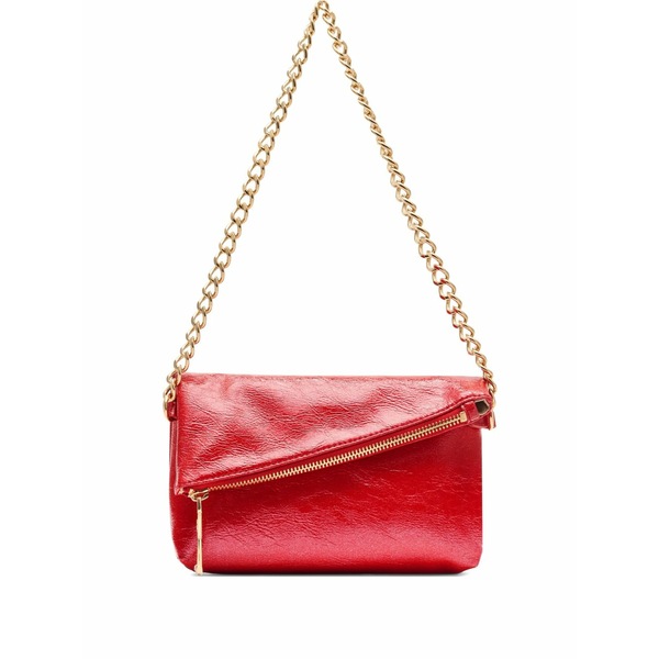 リュージョー レディース クラッチバッグ バッグ Glossy shoulder bag Red｜asty