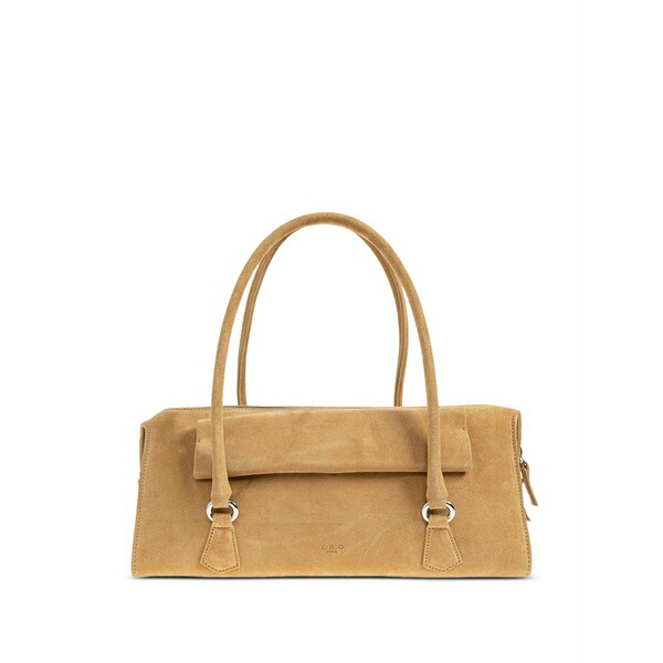 イロ レディース トートバッグ 御徒面子 Suede-finish zip-top tote bag Neutrals