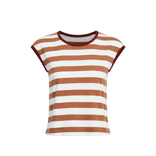 アールサーティーン レディース ティーシャツ トップス Striped t-shirt White