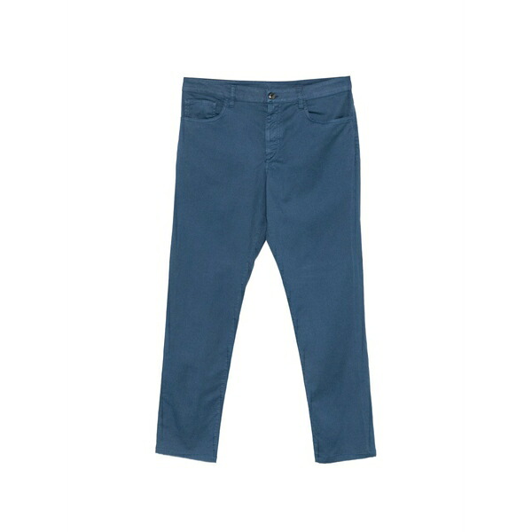カナーリ メンズ 心地好いズボン下 ボトムス Logo-patch trousers Blue