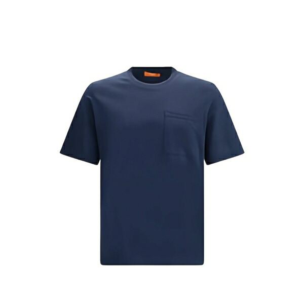 クルーナ メンズ ティーシャツ トップス Crew neck pocket t-shirt Blue