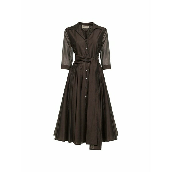 ブランカ ヴィータ レディース 衣裳 トップス Belted flared MIDI dress Brown