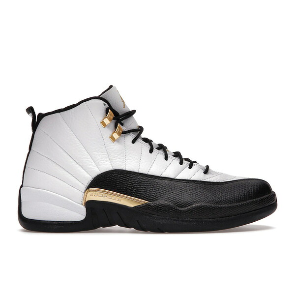 Jordan ジョーダン メンズ スニーカー  【Jordan 12 Retro Royalty Taxi】  大きさ US_9.5(27.5糎) White/Black-Metallic Gold