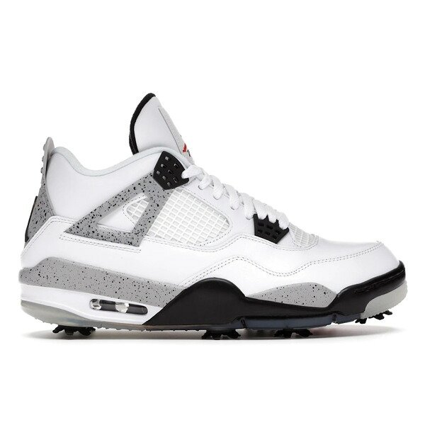 Jordan ジョーダン メンズ スニーカー  【Jordan 4 Retro Golf White Cement】  大いさ US_7(25.0珊) White/Tech Grey-Black-Fire Red スニーカー-メンズ靴-靴