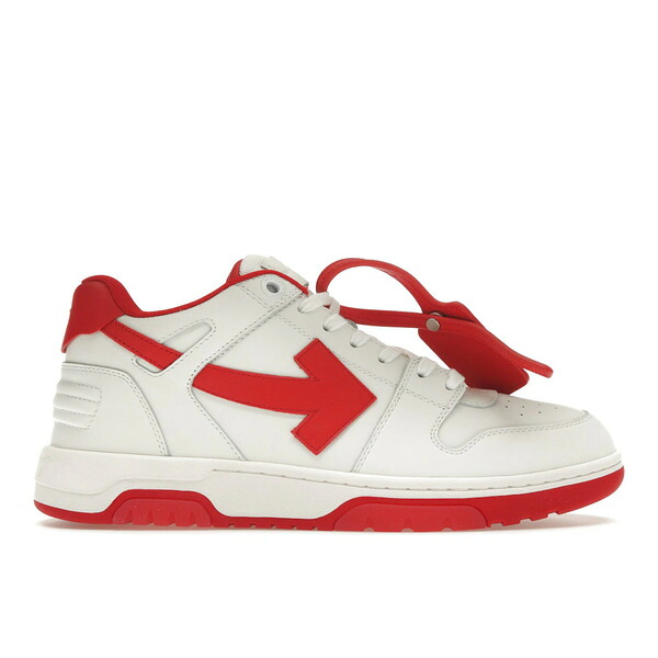 OFF-WHITE オフホワイト メンズ スニーカー 【OFF-WHITE Out Of Office "OOO" Low Tops White Red】 サイズ US_11(29.0cm) White/Red｜asty