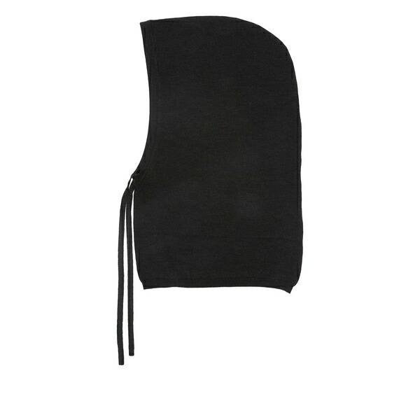 パロッシュ レディース かぶり笠 付属品 Fine-knit balaclava Black