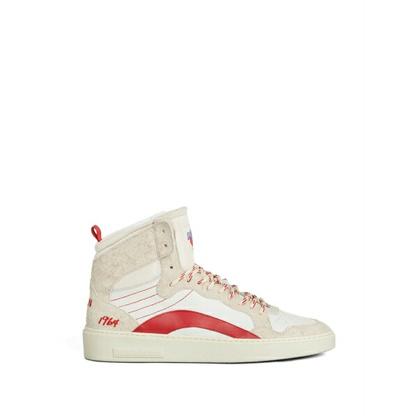 ディースクエアード メンズ スニーカー シューズ High-top lace-up sneakers Neutrals|asty