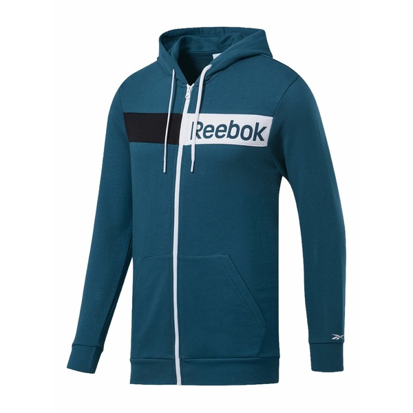 リーボック メンズ パーカー・スウェットシャツ アウター Zip-up hoodie Blue|asty