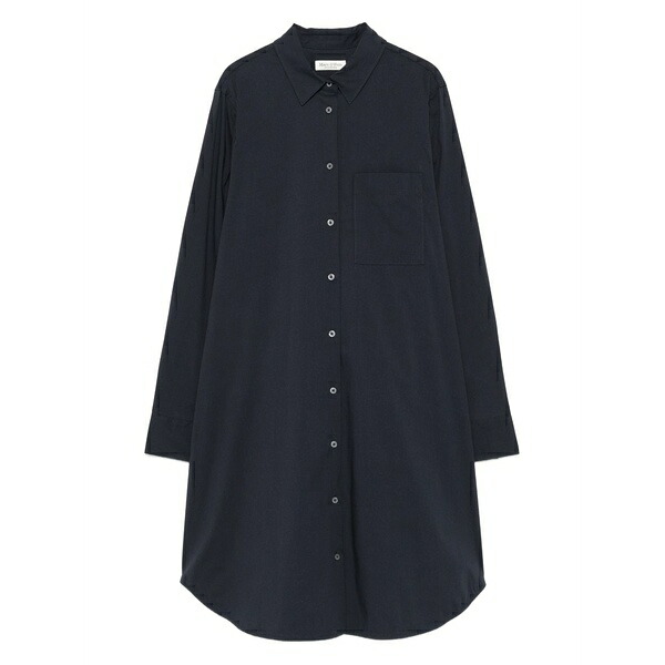 マルコポーロ レディース ワンピース トップス Button-down shirt dress Blue|asty