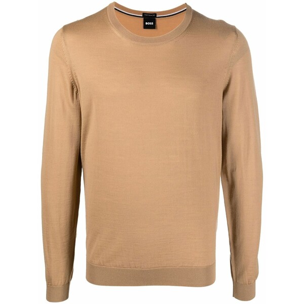 雇い主 メンズ 編み物\u0026プルオーバー アウター Crew neck pullover sweater Neutrals
