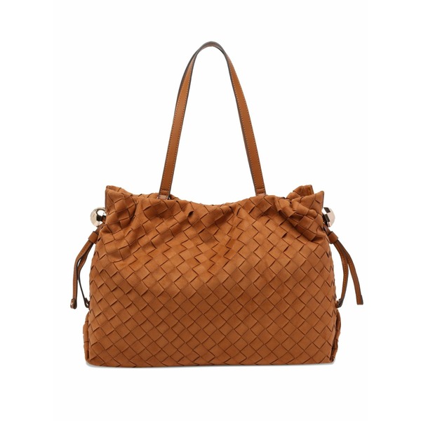 リュージョー レディース トートバッグ バッグ Woven sequoia tote bag Brown｜asty