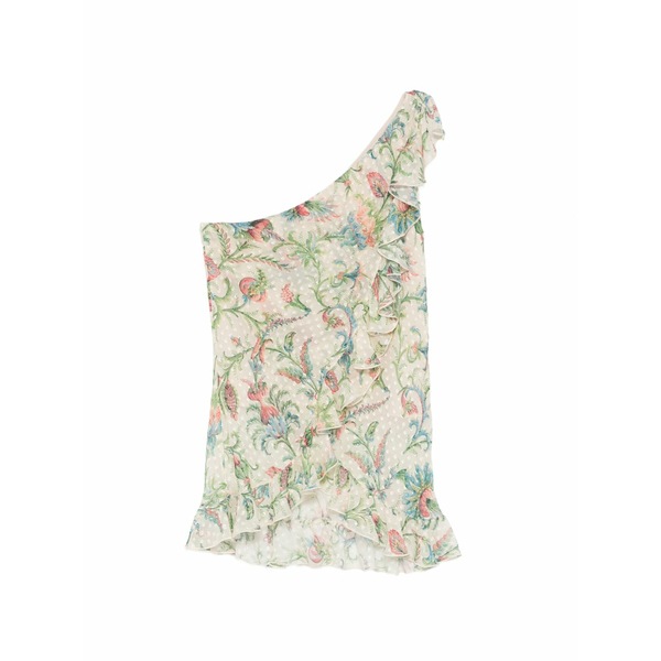 エトロ レディース シャツ トップス Ruffled floral top Neutrals｜asty 119,900円