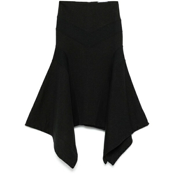 ジ アティコ レディース スカート ボトムス Panelled midi skirt Black