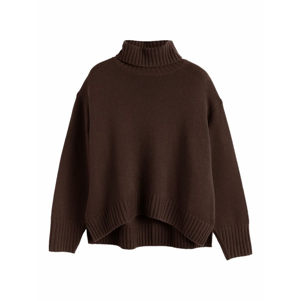 チンティアンドパーカー レディース 編み物\u0026スウェーター アウター Roll-neck cashmere sweater Brown