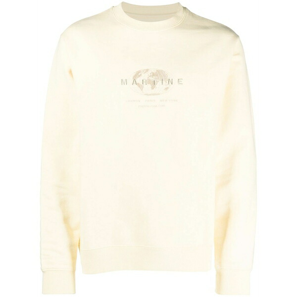 マーティン・ローズ メンズ パーカー・スウェットシャツ アウター Embroidered-logo cotton sweatshirt Yellow｜asty