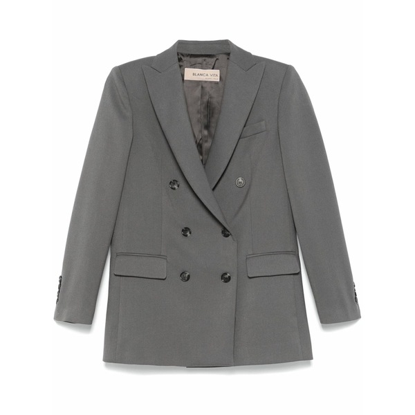 ブランカ ヴィータ レディース 上衣＆上衣 アウター Double-breasted blazer Grey