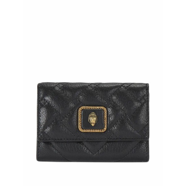 カートジェイガーロンドン レディース 紙入れ 付属品 Quilted eagle plaque card holder Black