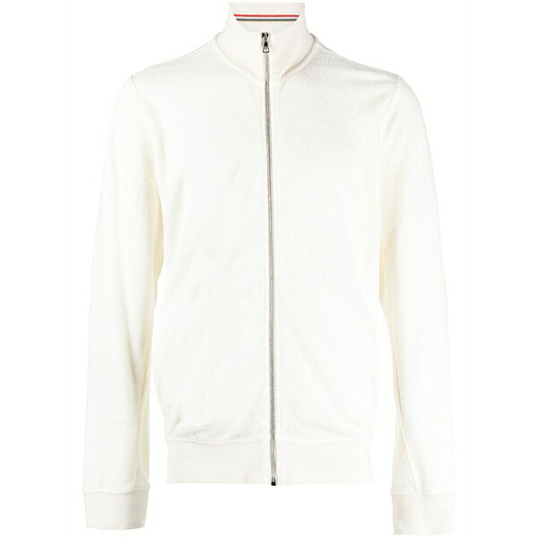 オールバー ブラウン メンズ カーディガン アウター Egerton zip-fastening jacket Neutrals｜asty