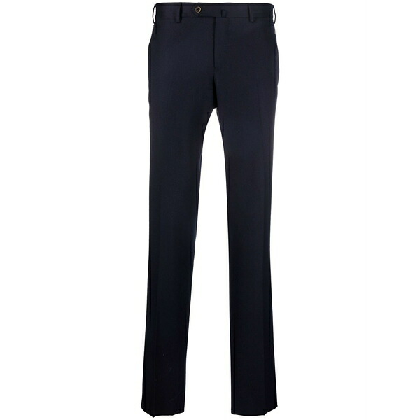 PTトリノ メンズ カジュアルパンツ ボトムス Slim-fit wool trousers Blue｜asty