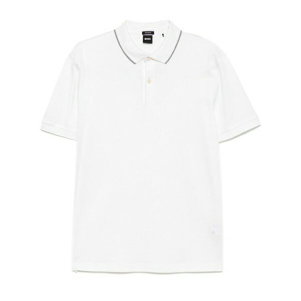 ボス メンズ ポロシャツ トップス Cotton polo shirt White｜asty
