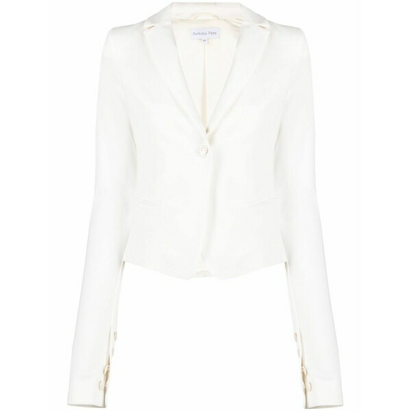 パトリツィア ペペ レディース ジャケット＆ブルゾン アウター Single-breasted blazer White｜asty