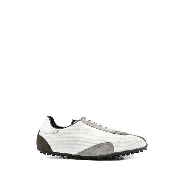 マルタンマルジェラ メンズ スニーカー シューズ Textured panelled sneakers White｜asty