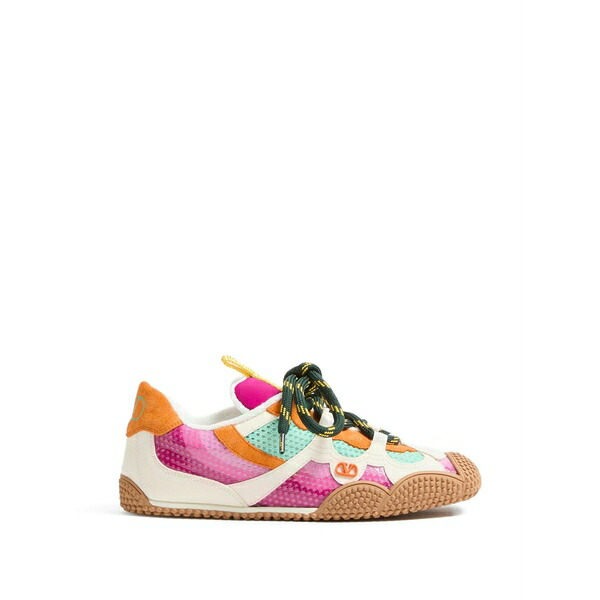 ヴァレンティノ ガラヴァーニ レディース スニーカー シューズ Amphibia sneakers インチ rubberized calfskin and split leather Pink