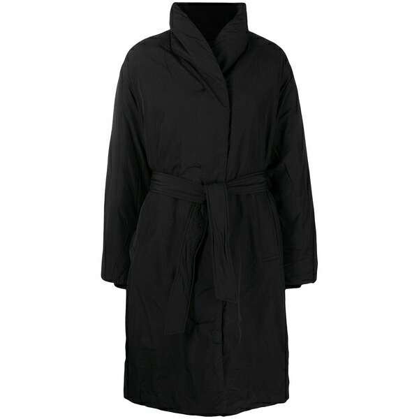 カルバンクライン レディース コート アウター Padded single-breasted coat Black｜asty