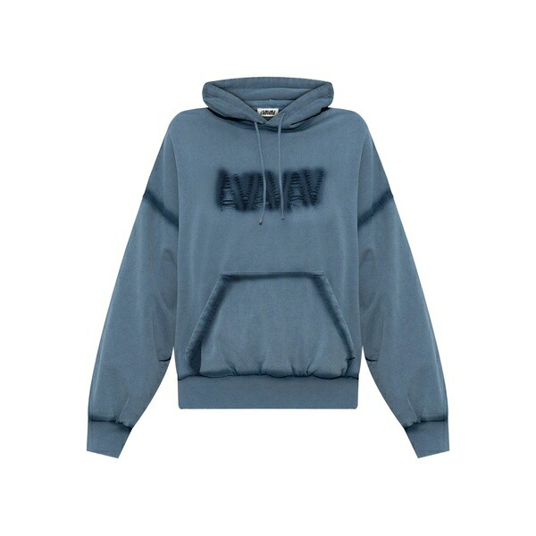 アヴァヴァヴ レディース パーカー・スウェットシャツ アウター Drawstring hoodie Blue｜asty