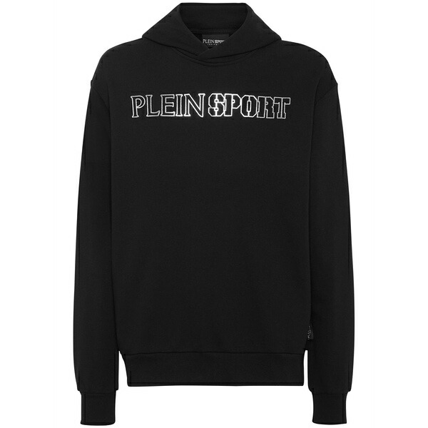 飾り気の無い運動競技 メンズ パーカー・スウェットシャツ アウター Tiger logo-print hoodie Black メンズファッション-パーカー-トップス