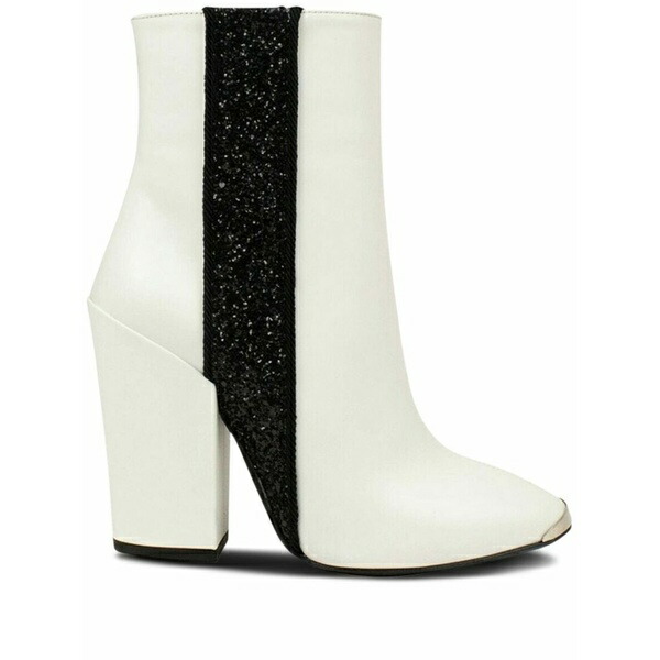 アミリ メンズ ブーツ シューズ Glitter-stripe leather boots White
