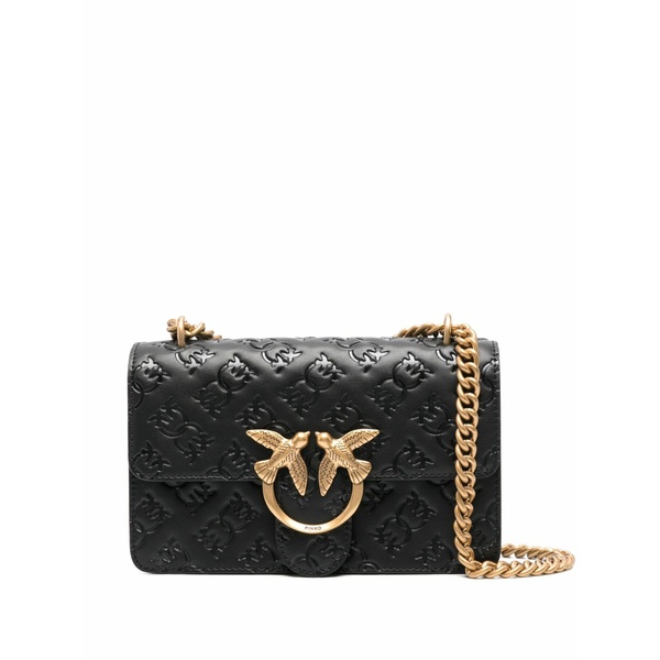 ピンコ レディース ショルダーバッグ 御徒面子 Mini love one cross body bag Black