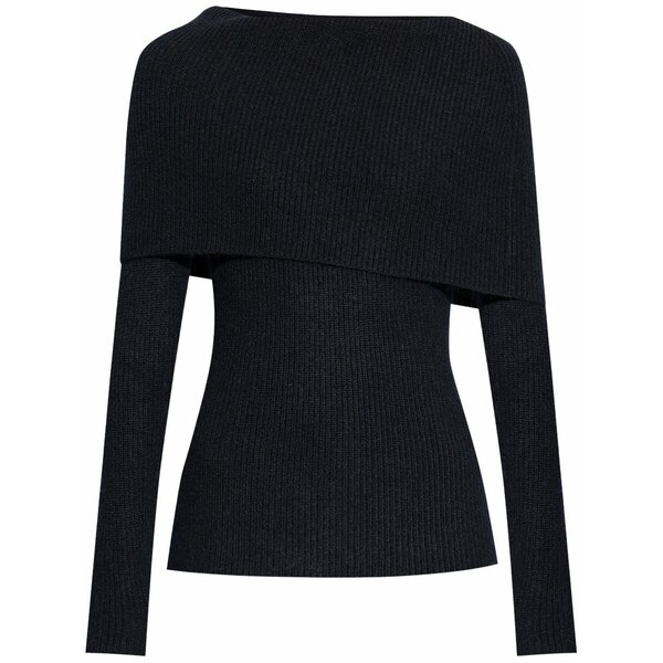 ファビアナ フィリッピ レディース ニット&セーター アウター Off-shoulder ribbed sweater Blue|asty
