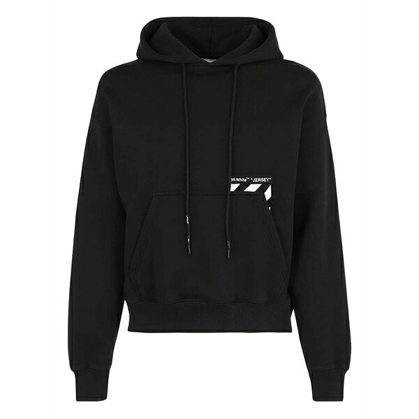 象牙色 メンズ パーカー・スウェットシャツ アウター Diagona- pocket skate hoodie Black