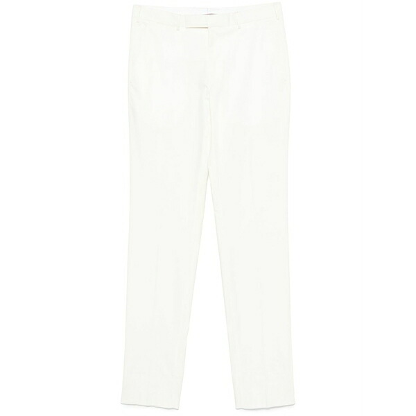 ゼニア メンズ カジュアルパンツ ボトムス Pleated trousers White|asty