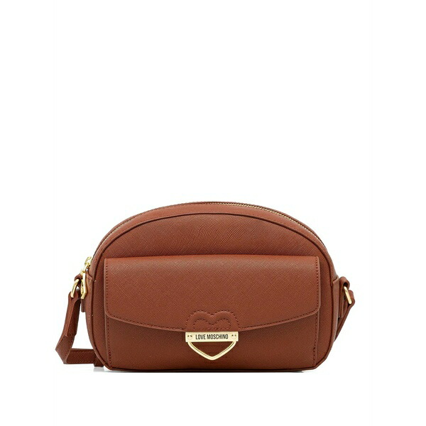 ラブ モスキーノ レディース ショルダーバッグ バッグ Logo-plaque cross body bag Brown|asty