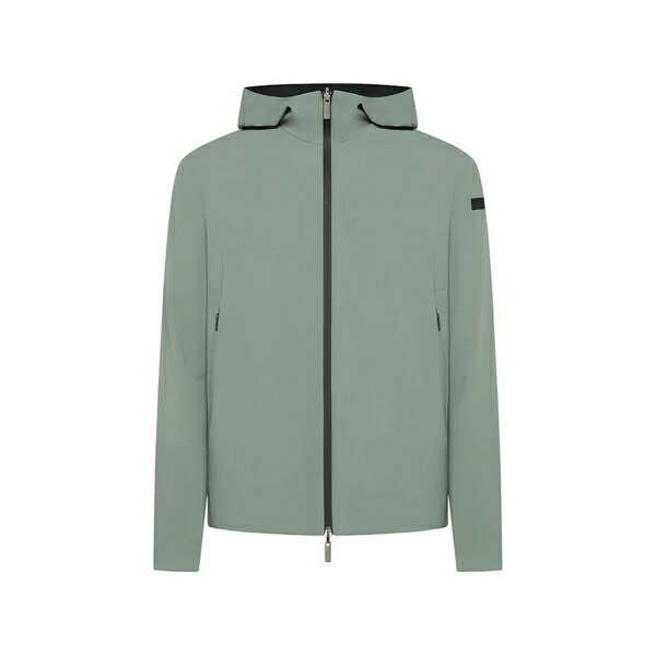 アールアールディ メンズ ジャケット＆ブルゾン アウター Hooded zip jacket Green｜asty