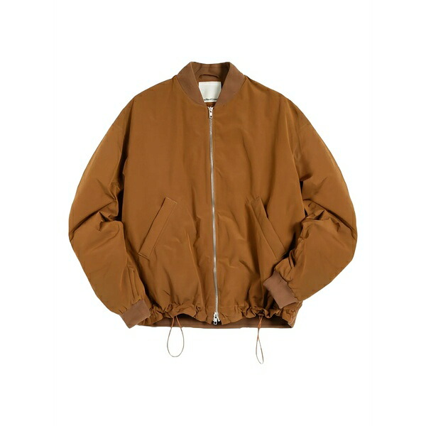 ワイエムシー メンズ 上衣＆上衣 アウター Drawstring zip-fastening bomber jacket Brown